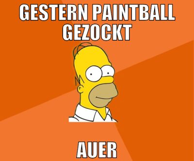 gestern paintball gezockt auer
