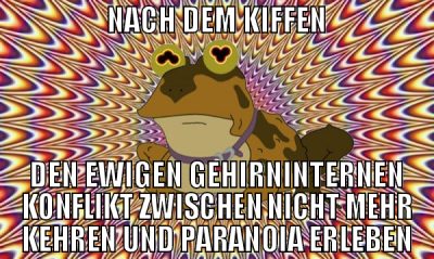 NACH DEM KIFFEN DEN EWIGEN GEHIRNINTERNEN KONFLIKT