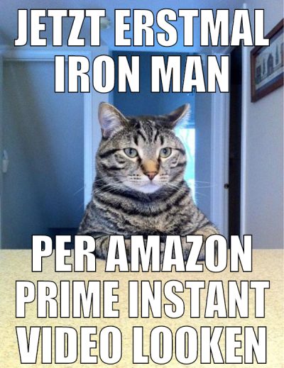 jetzt erstmal iron man per amazon prime instant vi