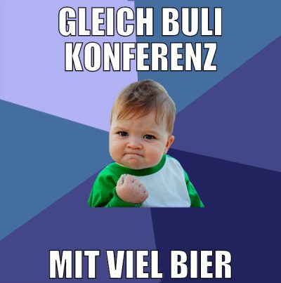 gleich buli konferenz mit viel bier
