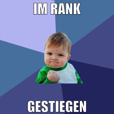 im rank gestiegen