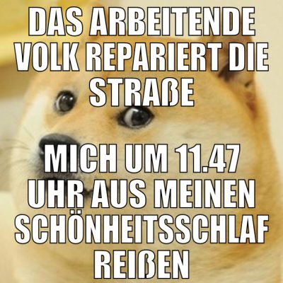 Das arbeitende Volk repariert die Straße Mich um 1