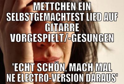 Mettchen ein selbstgemachtest lied auf gitarre vor