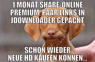 1 Monat Share-online premium, paar links in JDownl