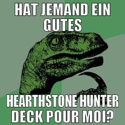 HAT JEMAND EIN GUTES HEARTHSTONE HUNTER DECK POUR