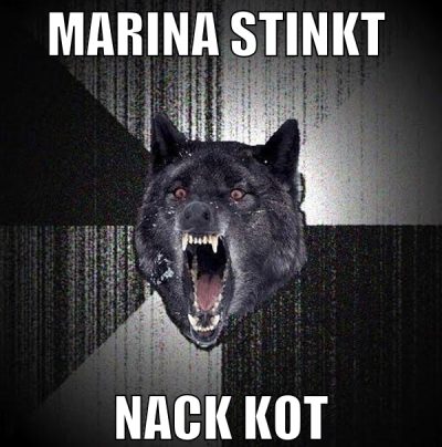 marina stinkt  nack kot