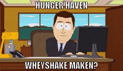 hunger haven wheyshake maken?
