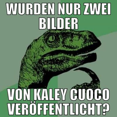 wurden nur zwei bilder von kaley cuoco veröffentli