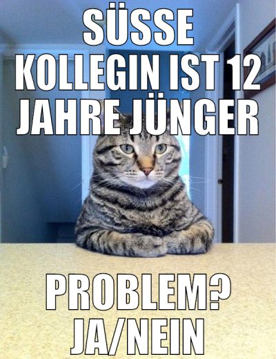 süße kollegin ist 12 jahre jünger problem? ja/nein
