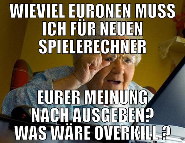 wieviel euronen muss ich für neuen spielerechner e