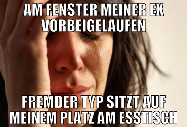 Am Fenster meiner Ex vorbeigelaufen fremder typ si