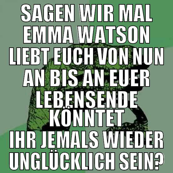 SAGEN WIR MAL EMMA WATSON LIEBT EUCH VON NUN AN BI