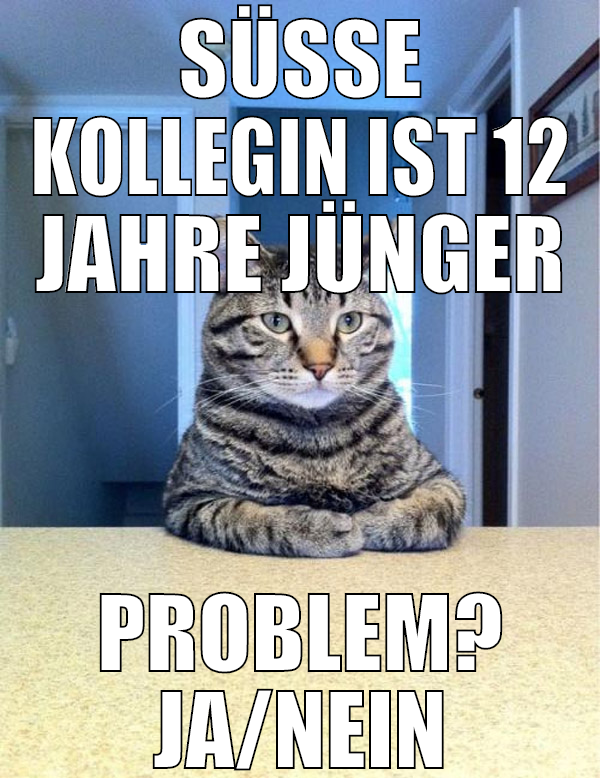 süße kollegin ist 12 jahre jünger problem? ja/nein