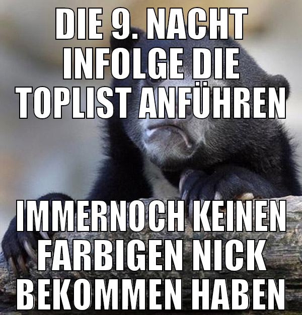 die 9. nacht infolge die toplist anführen immernoc