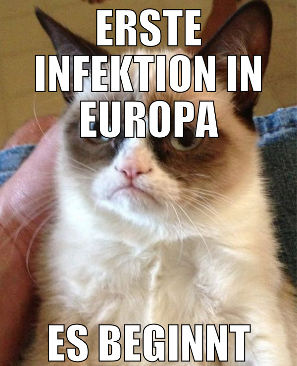 Erste infektion in europa es beginnt