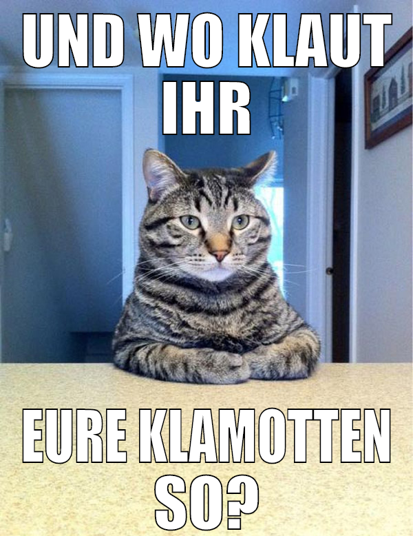 und wo klaut ihr eure klamotten so?