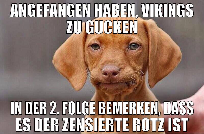 angefangen haben, vikings zu gucken in der 2. folg