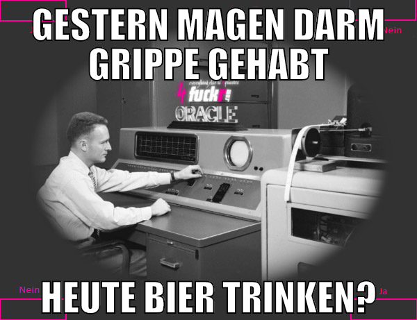 gestern magen darm grippe gehabt heute bier trinke