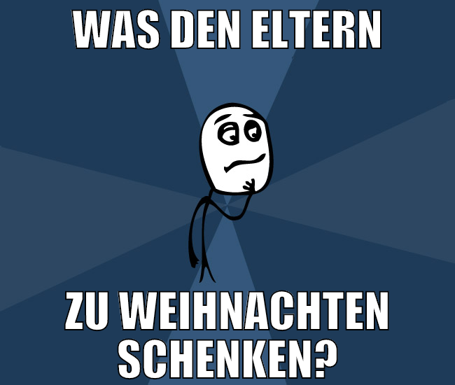 was den eltern zu weihnachten schenken?