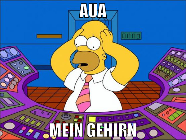 AUA MEIN gehirn