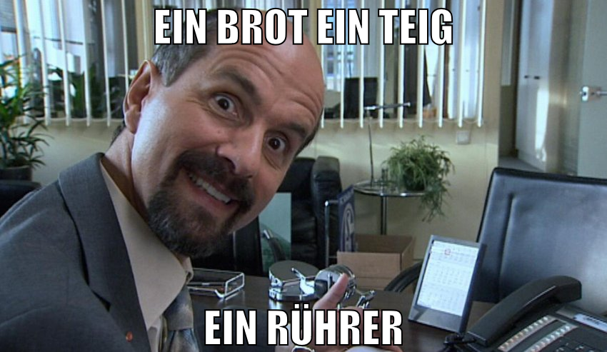Ein Brot Ein Teig Ein Rührer