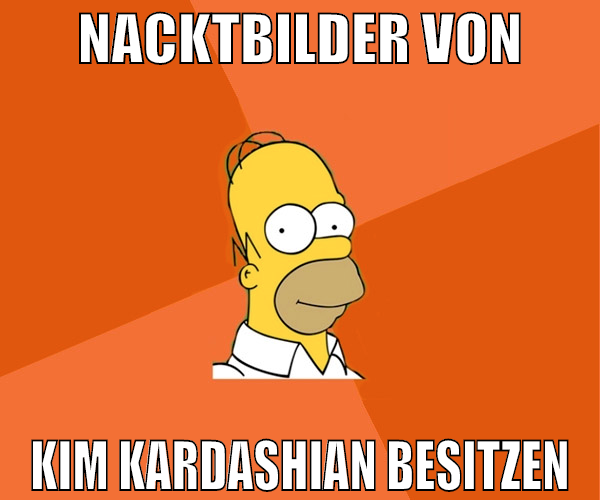 Nacktbilder von Kim Kardashian besitzen