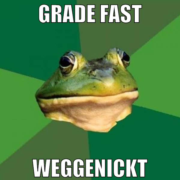 grade fast weggenickt