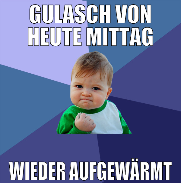 gulasch von heute mittag wieder aufgewärmt