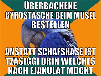 überbackene gyrostasche beim musel bestellen ansta