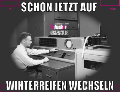 schon jetzt auf  winterreifen wechseln