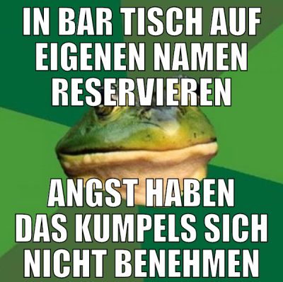 in bar tisch auf eigenen namen reservieren angst h