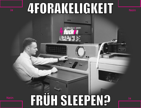 4forakeligkeit früh sleepen?
