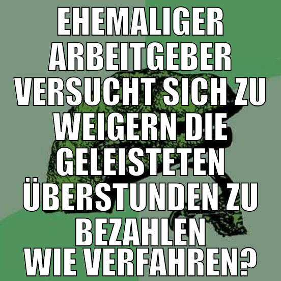 ehemaliger Arbeitgeber versucht sich zu weigern di