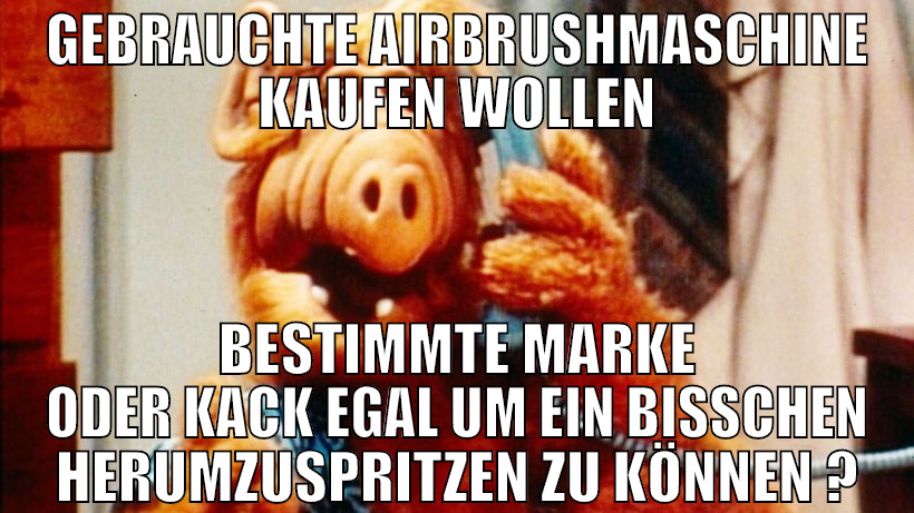 gebrauchte Airbrushmaschine kaufen wollen bestimmt