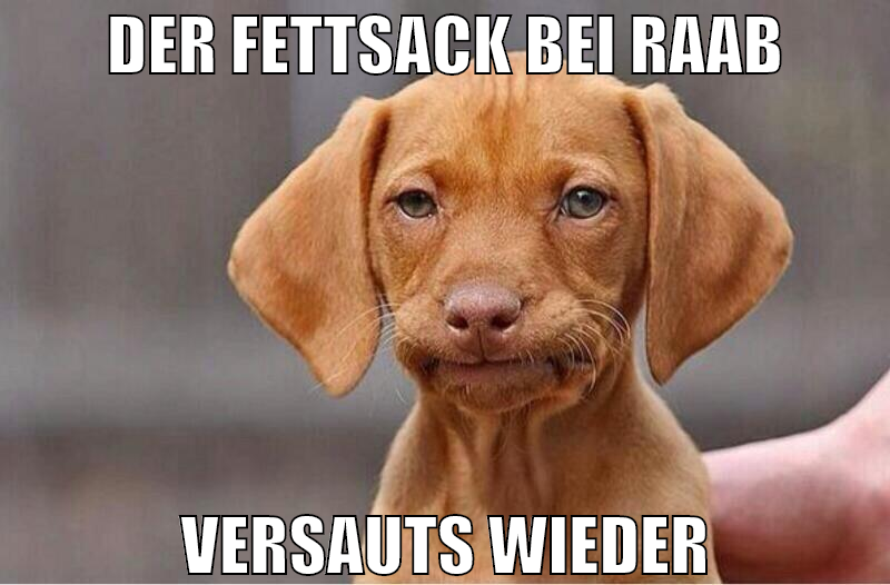 der fettsack bei raab versauts wieder