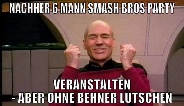 nachher 6 mann smash bros party veranstalten - abe