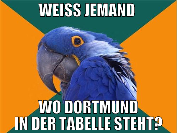 weiß jemand  wo dortmund in der tabelle steht?