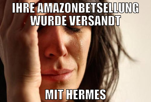 ihre amazonbetsellung wurde versandt mit hermes