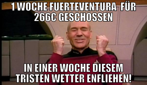 1 Woche fuerteventura  für 266€ geschossen in eine