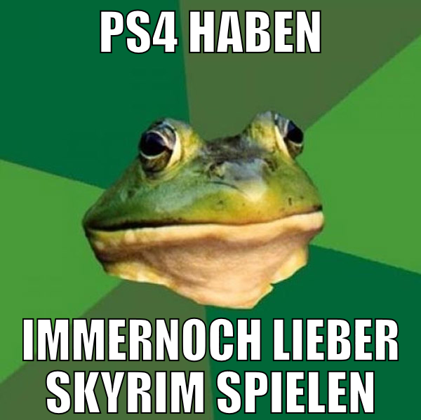 ps4 haben immernoch lieber skyrim spielen