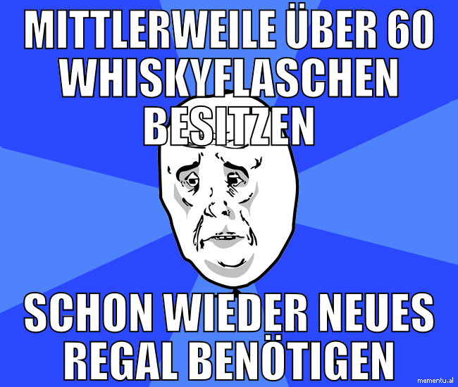 Mittlerweile über 60 Whiskyflaschen besitzen Schon