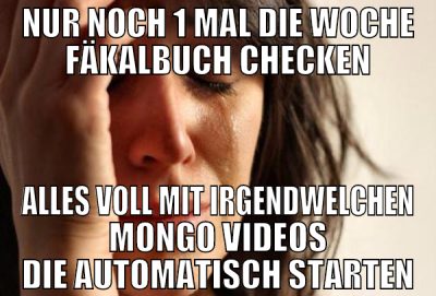 nur noch 1 mal die woche fäkalbuch checken alles v