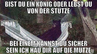 Bist du ein König oder lebst du von der stütze bei