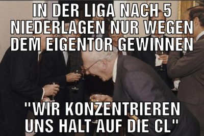 in der liga nach 5 niederlagen nur wegen dem eigen