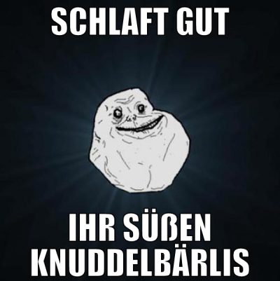 schlaft gut ihr süßen knuddelbärlis