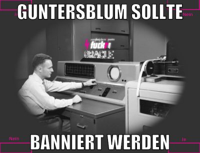 guntersblum sollte banniert werden