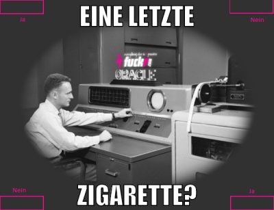 eine letzte zigarette?