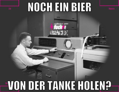 Noch ein bier von der tanke holen?