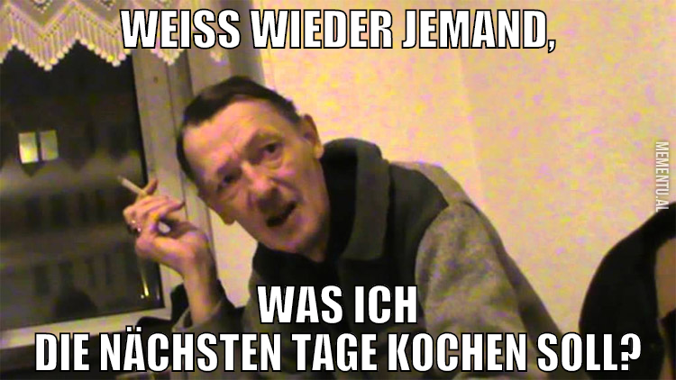 weiss wieder jemand, was ich die nächsten tage koc