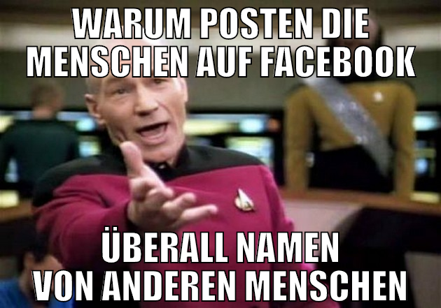 warum posten die menschen auf facebook überall nam